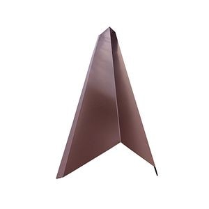 Cornier margine, maro mat, RAL 8017, grosime 0.45 mm, 208 mm, lungime 2 m