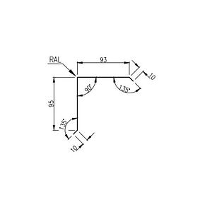 Cornier Margine 8017 Mat 208Mm 2M