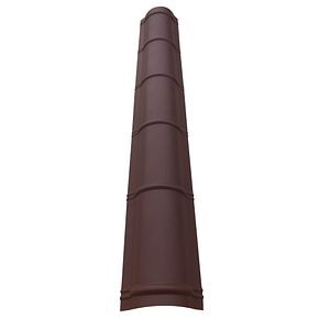 Coama rotunda, RAL structurat 8017, lungime 2 m, grosime 0.5 mm
