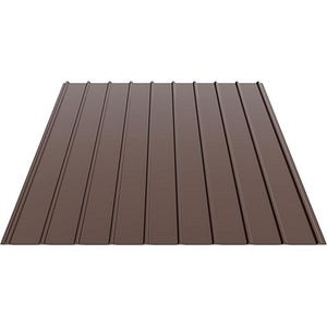 Tabla cutata Smart, H12 mm, 150 x 91 cm, 0.3 mm, RAL 8017 maro lucios