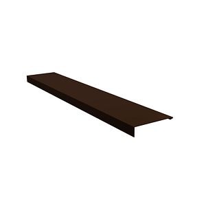 Profil acoperire pazie, RAL structurat 8019, lungime 2 m, grosime 0.5 mm