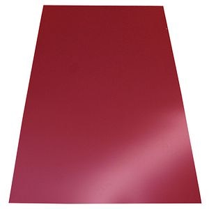 Tabla plana, Rosu, RAL 3011, 0,4 mm x 200 cm x 125 cm • Bravo
