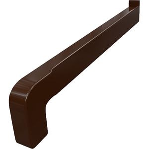 Capac glaf exterior SMART RAL 8003, PVC, 22.5 cm, maro deschis