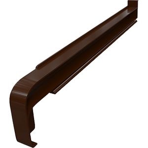 Capac glaf exterior SMART RAL 8003, PVC, 22.5 cm, maro deschis