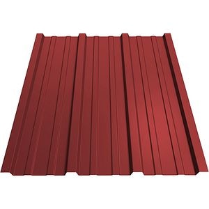 Tabla cutata Bravo, T15, rosu lucios, RAL 3011, 200 x 91 cm, grosime 0.25 mm