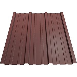 Tabla cutata Bravo, T15, maro lucios, RAL 8017, 200 x 91 cm, grosime 0.25 mm