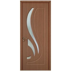 Usa interior OP154, cu geam, reversibila, MDF, 60 x 204 cm, stejar