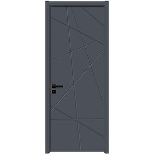 Usa interior KM343, fara geam, reversibila, MDF, 80 x 204 cm, antracit