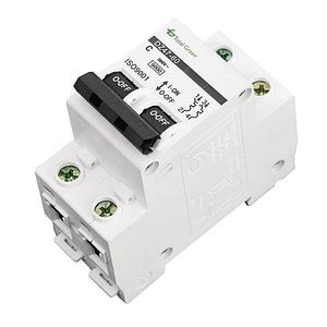 Disjunctor electric bipolar 20 A, 6 kA, 220 - 240 V, 50 - 60 hz • Total Green