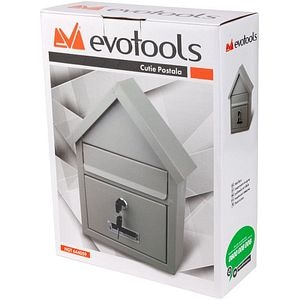 Cutie postala, casuta cu capac, gri, 230 x 301 x 80 mm