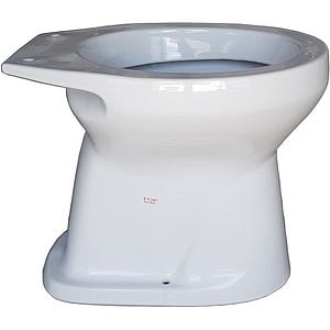 Vas WC pentru curte Tavdry, ceramica, evacuare verticala, 35.5 x 45.5 x 40 cm, alb