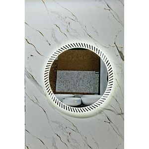 Oglinda baie Andrada, 80 x 80 cm, iluminare LED