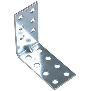 Coltar mobila tip L, 75 x 75 x 20 mm, zincat alb