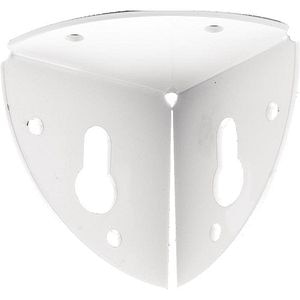 Coltar fixare mobila, 37 x 37 mm, alb 