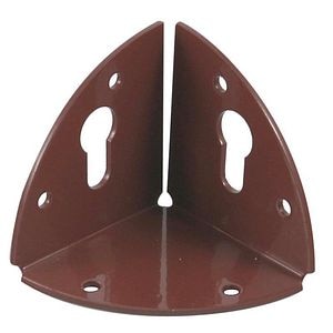 Coltar fixare mobila, 37 x 37 mm, maro 