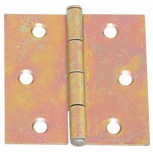 Balama aripi plane, 50 x 50 mm, zincat galben 