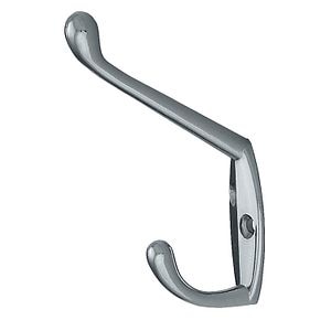 Cuier metalic, 2 carlige, suprapus