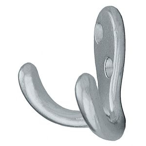 Cuier metalic, 2 carlige, lateral