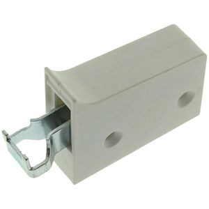 Dispozitiv suspendare corp mobilier, 59 x 39 mm, alb, 2 buc