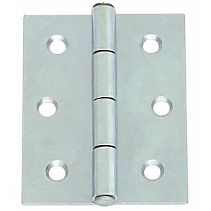 Balama aripi plane, 60 x 50 mm, zincat alb 