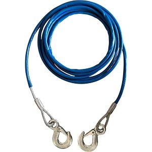 Cablu tractare cu carlig CARMAX, otel, 3T, 4m, albastru