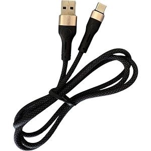 Cablu date CARMAX, USB-A - USB-C, 1m, negru