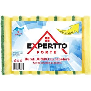 Burete de vase cu canelura EXPERTTO Jumbo, 5 bucati