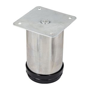 Picior mobilier reglabil, crom, 50 mm