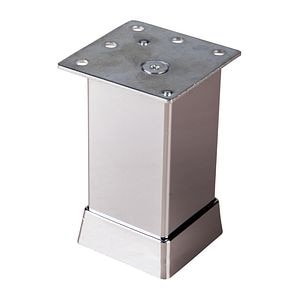 Picior mobilier reglabil, aluminiu, 50 mm