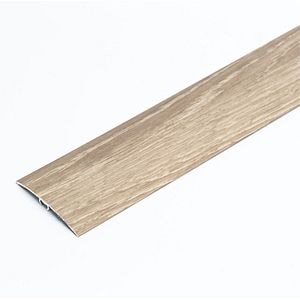 Prag trecere parchet Wood Class, 5 x 90 cm, aluminiu, frasin gri