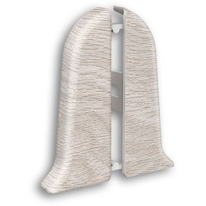 Terminatie plinta Wood Class, KN59, PVC, 2 buc/set, frasin