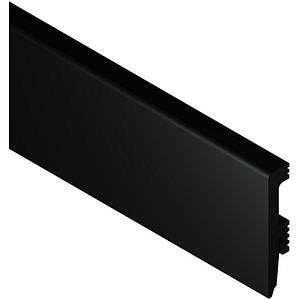 Plinta PPRBU80N, polimer, 220 x 8 x 1.6 cm, negru mat