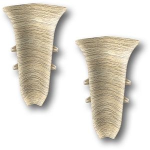 Coltar interior KN59, PVC, 5.9 x 2 cm, 2 bucati, stejar nordic