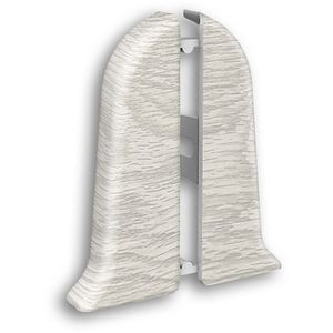 Terminatie plinta Wood Class, KN59, PVC, 2 buc/set, stejar iceberg