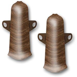 Coltar exterior D85, PVC, 8.5 x 2 cm, 2 bucati, nuc