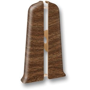 Terminatie plinta Wood Class, D85, PVC, 2 buc/set, nuc