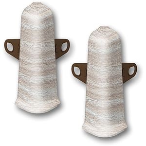 Coltar exterior D85, PVC, 8.5 x 2 cm, 2 bucati, nuc antic