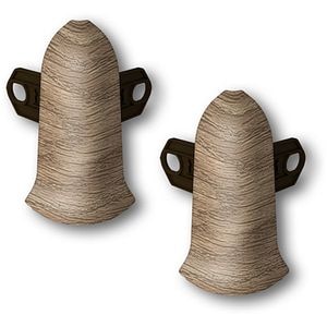 Coltar exterior KN59, PVC, 5.9 x 2 cm, 2 bucati, paduk