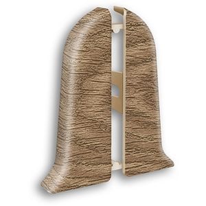 Terminatie plinta Wood Class, KN59, PVC, 2 buc/set, paduk