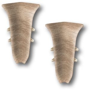 Coltar interior KN59, PVC, 5.9 x 2 cm, 2 bucati, stejar albit