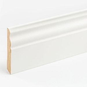 Plinta IHL100, MDF, 206 x 10 x 1.6 cm, alb