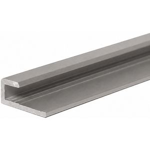 Profil inchidere Wood Class WP3432-02, 270 x 2 cm, 7 mm, aluminiu, argintiu