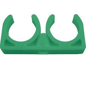 Clema PPR dubla, 20 mm, verde