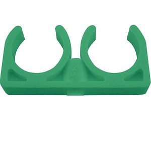 Clema PPR dubla, 25 mm, verde