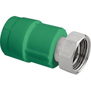 Cot PPR cu semiolandez, 20 mm, racord 1/2, filet interior, verde