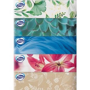 Servetele faciale ZEWA Deluxe Design, 3 straturi, 90 bucati, 5 cutii