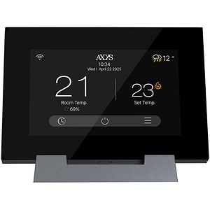 Termostat Smart AXYS ATP-S16TFT, fara fir, Wi-Fi, +/- 0.1C, negru