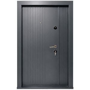 Usa metalica pentru exterior BR120. fara geam, stanga, 205 x 120 cm, antracit