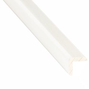 Coltar din pin, 20 x 20 mm, 2.4 m, alb