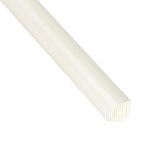 Coltar inferior din lemn, 13 x 13 mm, 2.4 m, pin, alb